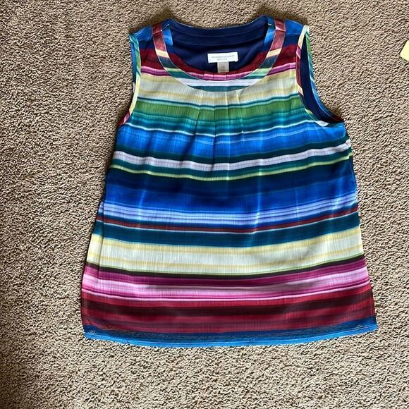 CHRISTOPHER and banks medium petite sheer rainbow tank with lining - Picture 1 of 7